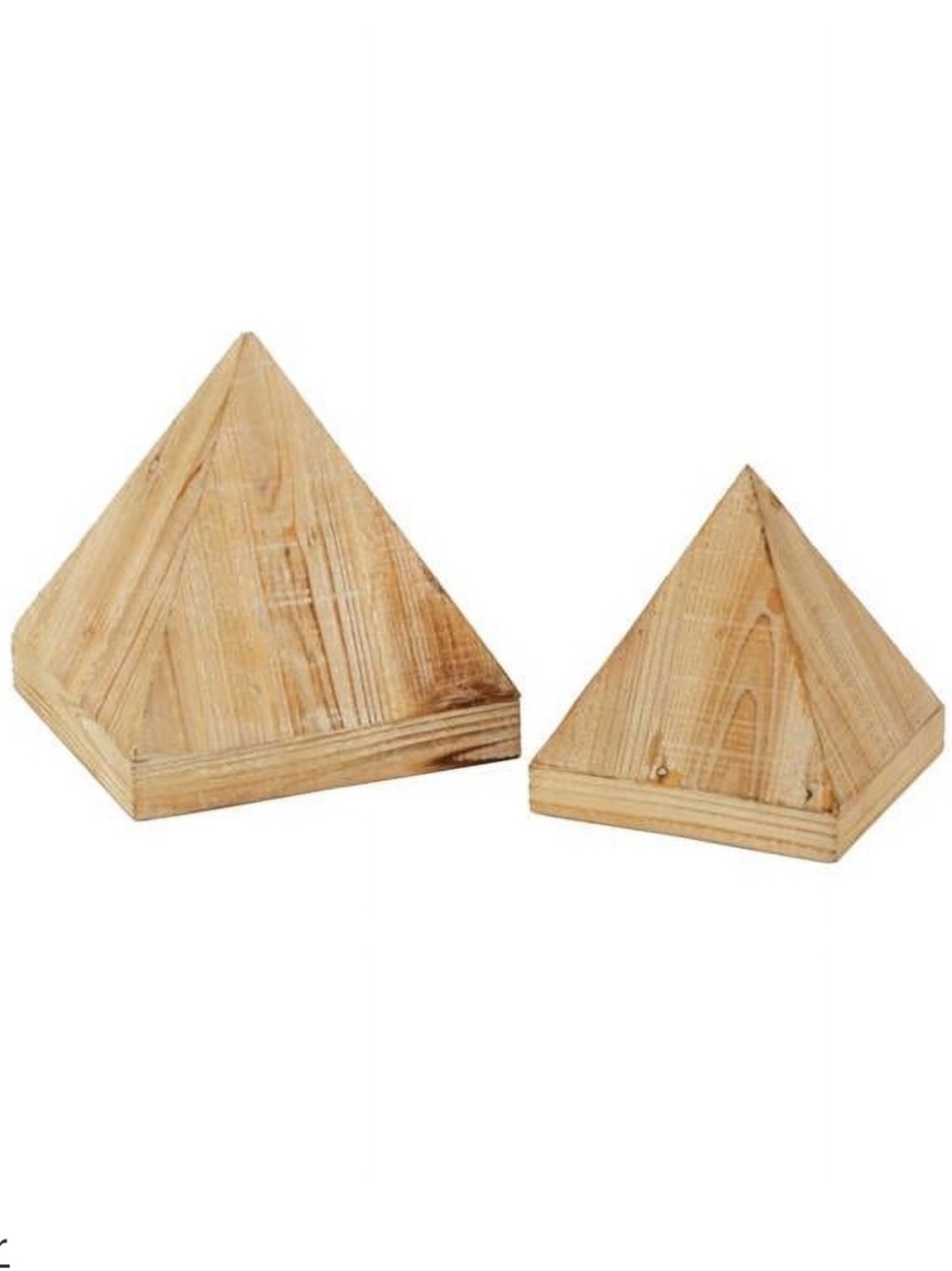 Discontinued Set - Tripar Wooden Triangle Jewelry Display Holder - Set of 2